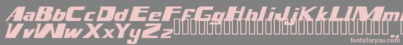 Magnump.I. Font – Pink Fonts on Gray Background