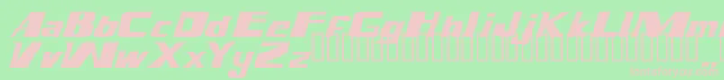 Magnump.I. Font – Pink Fonts on Green Background