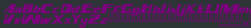 Magnump.I. Font – Purple Fonts on Black Background
