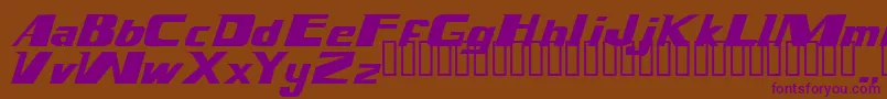 Magnump.I. Font – Purple Fonts on Brown Background