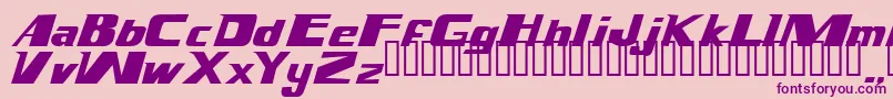 Magnump.I. Font – Purple Fonts on Pink Background