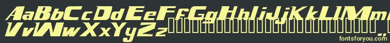 Magnump.I. Font – Yellow Fonts on Black Background