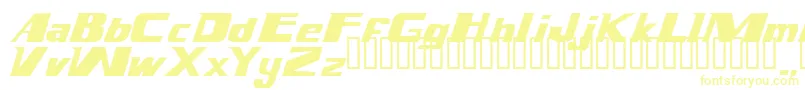 Magnump.I. Font – Yellow Fonts on White Background