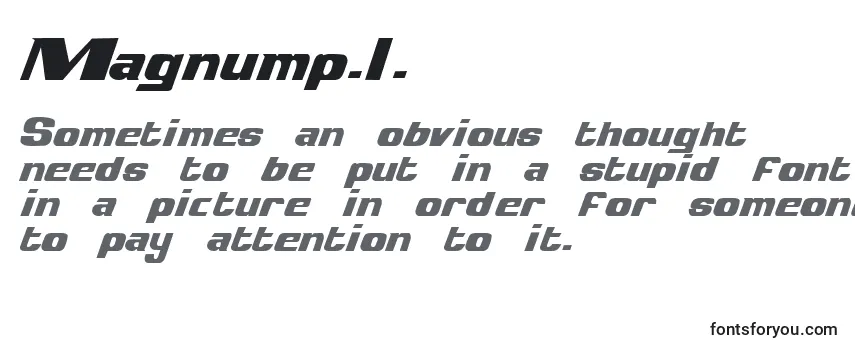 Review of the Magnump.I. Font