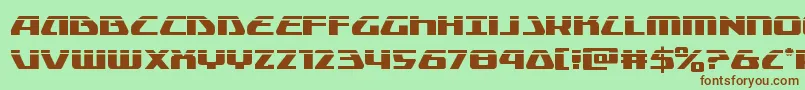 Globaldynamicslaser Font – Brown Fonts on Green Background