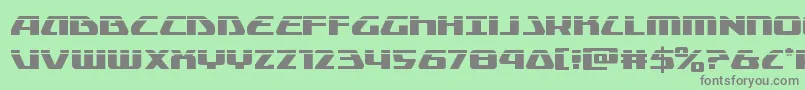 Globaldynamicslaser Font – Gray Fonts on Green Background