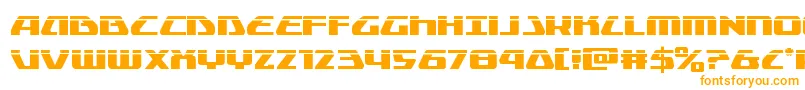 Globaldynamicslaser Font – Orange Fonts on White Background