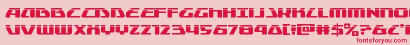 Globaldynamicslaser Font – Red Fonts on Pink Background