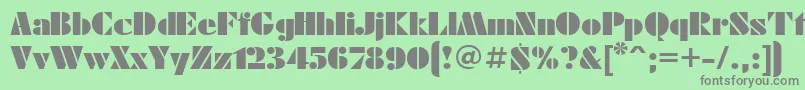More about FuturaeugeniacttRegular Font FuturaeugeniacttRegular Font – Gray Fonts on Green Background