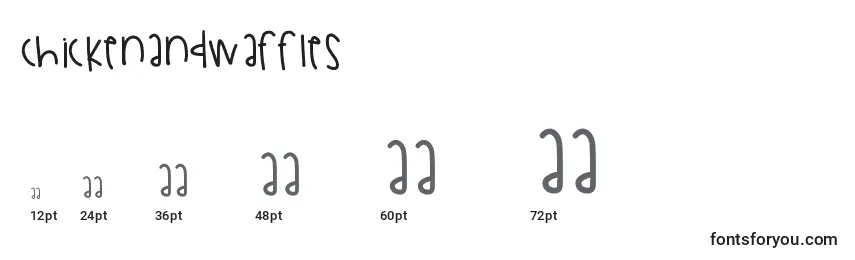 Chickenandwaffles Font Sizes