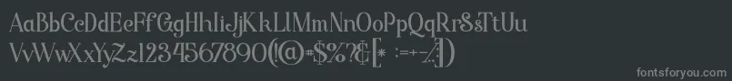 Starlabold Font – Gray Fonts on Black Background