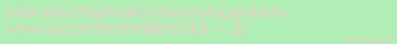 Starlabold Font – Pink Fonts on Green Background