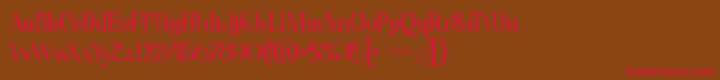 Starlabold Font – Red Fonts on Brown Background