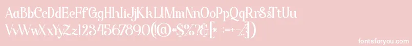 Starlabold Font – White Fonts on Pink Background