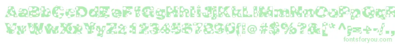 HolymolyNormal Font – Green Fonts on White Background