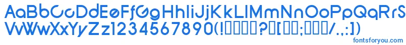 Czcionka SfNewRepublicBold – niebieskie czcionki na białym tle