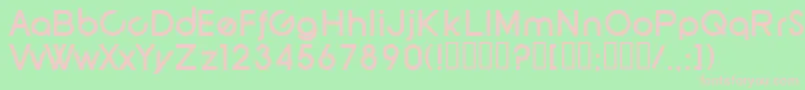 SfNewRepublicBold Font – Pink Fonts on Green Background