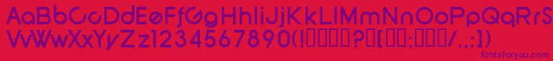 フォントSfNewRepublicBold – 赤い背景に紫のフォント