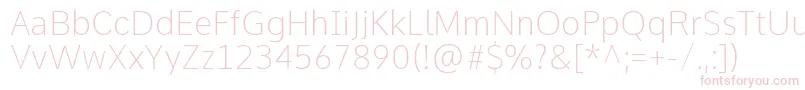 Шрифт CommeThin – розовые шрифты