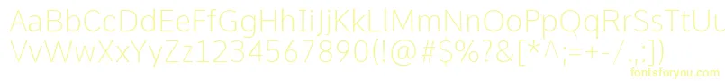 CommeThin Font – Yellow Fonts