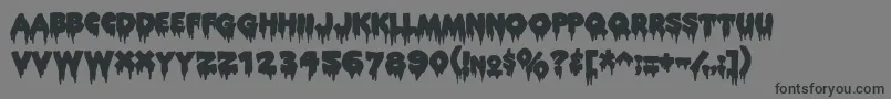 Rockyaoe Font – Black Fonts on Gray Background