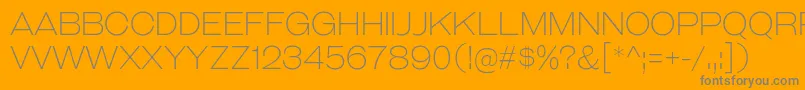 GalderglynnTitlingEl Font – Gray Fonts on Orange Background