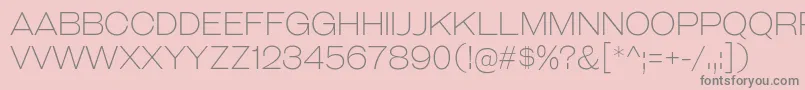 Шрифт GalderglynnTitlingEl – серые шрифты на розовом фоне