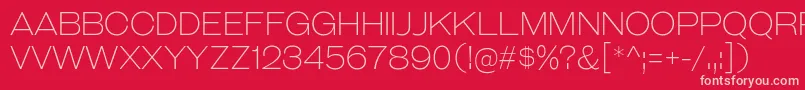 GalderglynnTitlingEl Font – Pink Fonts on Red Background