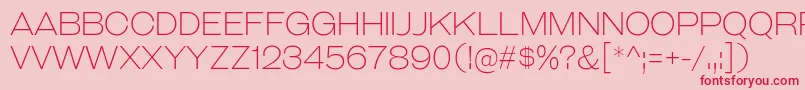GalderglynnTitlingEl Font – Red Fonts on Pink Background