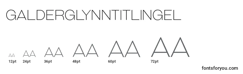 GalderglynnTitlingEl Font Sizes