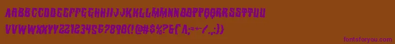 Warlocksalerotate2 Font – Purple Fonts on Brown Background