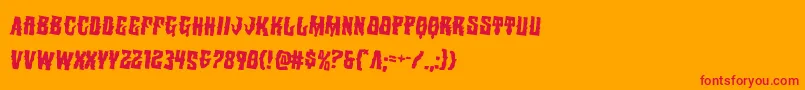 Warlocksalerotate2 Font – Red Fonts on Orange Background