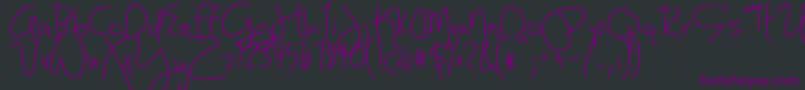 fuente BmdJoyLikeSunshineThroughMyWindowpane – Fuentes Moradas Sobre Fondo Negro