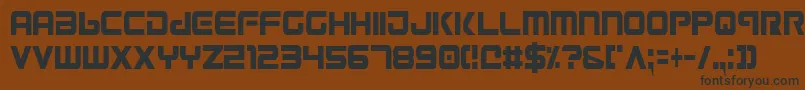 Gunv2c Font – Black Fonts on Brown Background