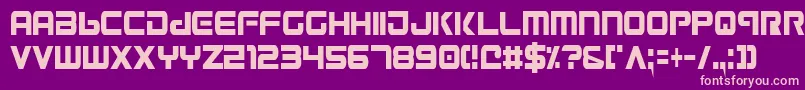 Gunv2c Font – Pink Fonts on Purple Background