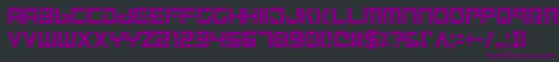 Gunv2c Font – Purple Fonts on Black Background