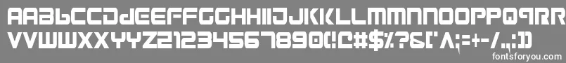 Gunv2c Font – White Fonts on Gray Background