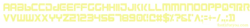 Gunv2c Font – Yellow Fonts on White Background