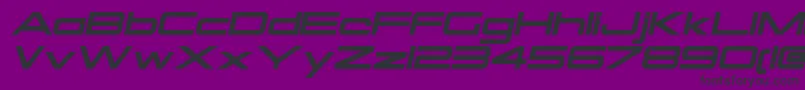 OtomoItalic-fontti – mustat fontit violetilla taustalla