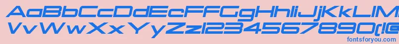 fuente OtomoItalic – Fuentes Azules Sobre Fondo Rosa