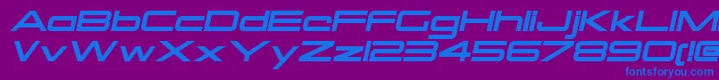 fuente OtomoItalic – Fuentes Azules Sobre Fondo Morado