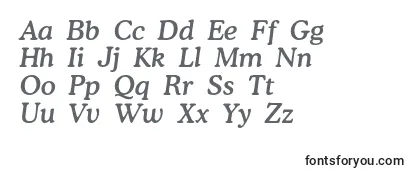Review of the OsvaldmediumcItalic Font