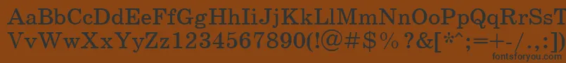 Schoolbookctt Font – Black Fonts on Brown Background