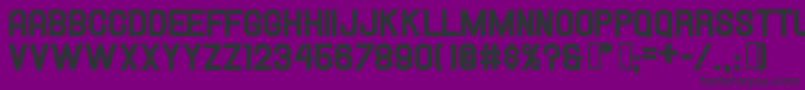 HallandaleHeavyJl Font – Black Fonts on Purple Background
