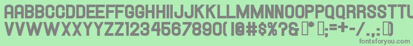 HallandaleHeavyJl Font – Gray Fonts on Green Background