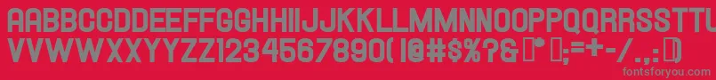 フォントHallandaleHeavyJl – 赤い背景に灰色の文字