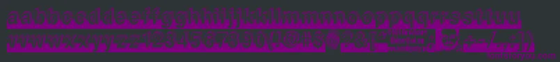 Level ffy Font – Purple Fonts on Black Background