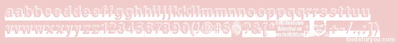 Level ffy Font – White Fonts on Pink Background