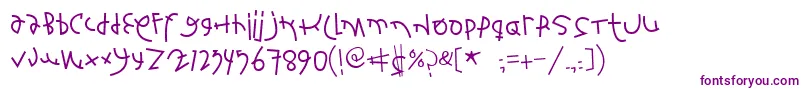 Fontsbardeo-fontti – violetit fontit