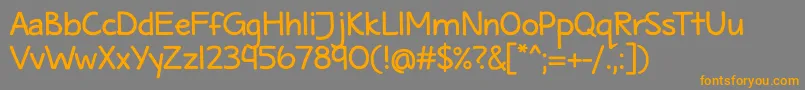 MaritimeTropicalNeueDsbold Font – Orange Fonts on Gray Background